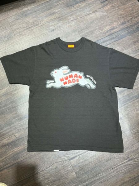 圖片 HUMAN MADE 澀谷限定兔子短袖T 黑色