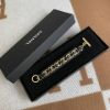 圖片 Chanel 黑金熔岩滿logo手鍊