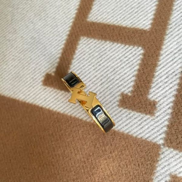 圖片 Hermes 黑金Clic H手鐲