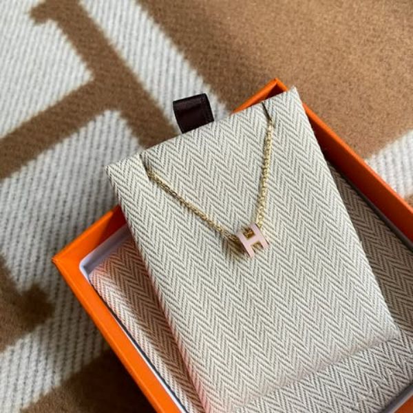 圖片 Hermes 櫻花粉mini pop h 項鍊