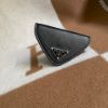 圖片 Prada 黑色三角標零錢包
