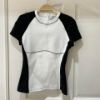 圖片 Chanel 24c黑白拼色滿logo暗紋上衣