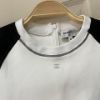 圖片 Chanel 24c黑白拼色滿logo暗紋上衣