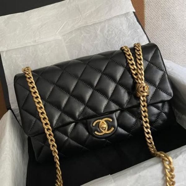 圖片 Chanel 絕版黑金金柱調節cf