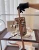 圖片 【BURBERRY】格紋迷你水桶包 典藏米