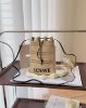 圖片 【LOEWE】經典拉菲草斜背手機包 米色