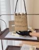 圖片 【LOEWE】經典拉菲草斜背手機包 米色