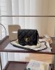圖片 【CHANEL】羊皮愛心扣方胖 黑色