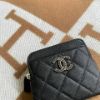 圖片 Chanel 23a黑鑽荔枝吐司錢包