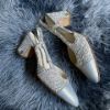圖片 Chanel 珠光毛呢slingback