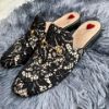 圖片 Gucci 蕾絲平底穆勒拖鞋