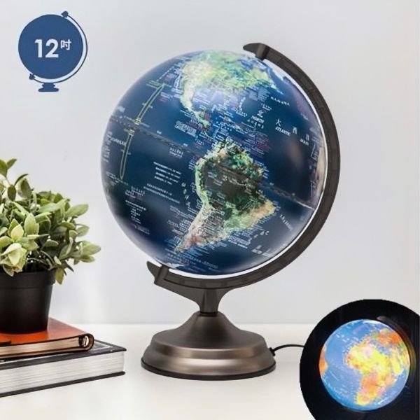 圖片 [AR互動款] SkyGlobe 12吋衛星觸控三段式立體地球儀〈有點厲害-零卡分期〉 A-04-253