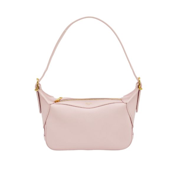 圖片 Celine 展示品 Romy Mini 牛皮金釦手提/肩背包(粉)