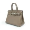 圖片 Hermes Birkin 牛皮銀扣手提柏金包-30cm(Etoupe大象灰)