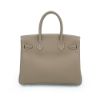 圖片 Hermes Birkin 牛皮銀扣手提柏金包-30cm(Etoupe大象灰)