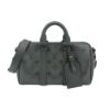 圖片 Louis Vuitton Keepall 25 字花帆布手提斜背波士頓包(M28369-黑)