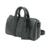 圖片 Louis Vuitton Keepall 25 字花帆布手提斜背波士頓包(M28369-黑)