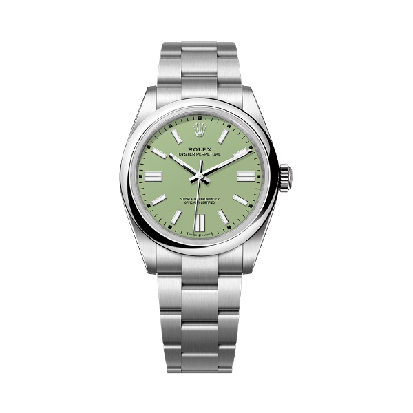 圖片 【ROLEX】勞力士 Oyster Perpetual系列 2025新款 134300 開心果綠 41mm