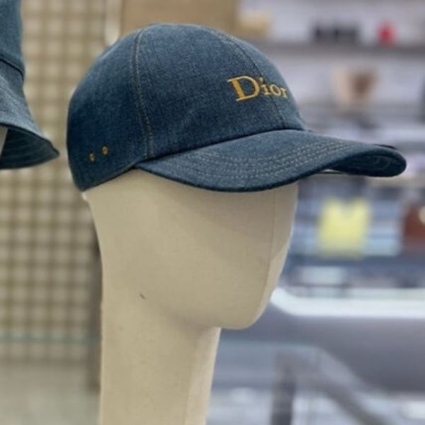 圖片 《在台現貨最低特價  最新Dior  藍色亞麻牛仔布 D-Player 棒球帽