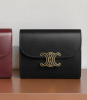 圖片 《我最便宜!全新正品》Celine 翻蓋錢包 TRIOMPHE IN 亮面小牛皮和琺瑯