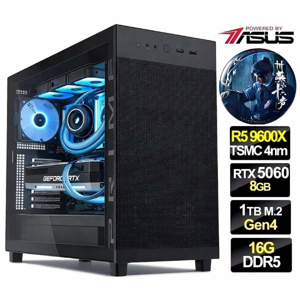圖片 燕雲十六聲】全新 R5 9600X 華碩 B850 WIFI 超頻雙扇RTX5060 飇16G 電競 1T 電腦 主機