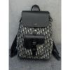圖片 Dior 經典牛皮設計 搭配 黑色、卡其老花滿版logo設計 後背包