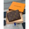 圖片 Louis Vuitton LV 經典 L型 女生 拉鍊短夾 棕色內裏