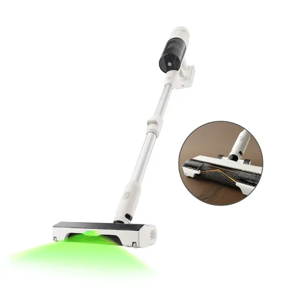 圖片 Roborock 石頭科技MOMO獨家 H60掃震型地刷防纏吸塵器(115AW超強吸力/毛髮防纏繞/綠光顯塵)