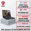 圖片 MSI Katana 15 HX B14WFK-897TW 微星炫彩戰鬥款電競筆電/i5-14450HX/RTX5060 8G/16GB DDR5/1TB PCIe/15.6吋 FHD 144Hz/W11/四區RGB背光電競鍵盤🎈送保護套/滑鼠墊/鍵盤膜🎈