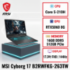 圖片 MSI Cyborg 17 B2RWFKG-263TW 微星輕薄戰鬥電競筆電/Core 5-210H/RTX5060 8G/16GB DDR5/512GB PCIe/17.3吋 FHD 144Hz/W11/四區RGB鍵盤背光/3年保🎈送保護套/滑鼠墊/鍵盤膜🎈
