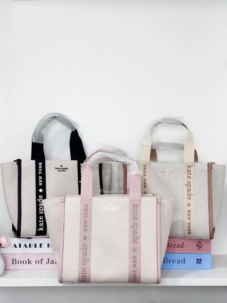 圖片 Kate spade｜KS 帆布拚色 紙袋包 蝙蝠包