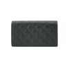 圖片 Chanel 展示品 金絲雙C菱格粒紋牛皮釦式中夾(AP3520-黑)
