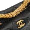 圖片 Chanel Hobo 菱格羊皮字母金釦手把斜背飯盒包(AS3242-黑)