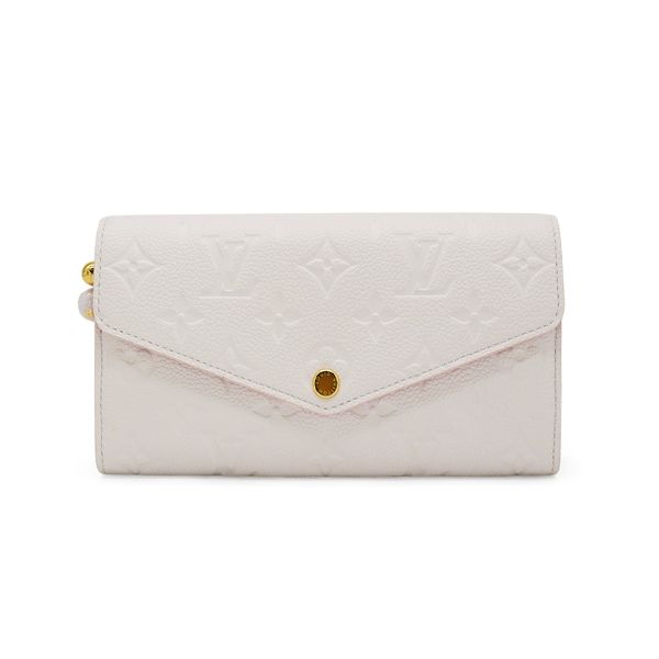 圖片 Louis Vuitton Sarah 壓花牛皮信封釦式長夾(M29465-粉)