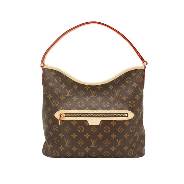 圖片 Louis Vuitton Lineup 字花帆布Hobo肩背包(M27335-咖)