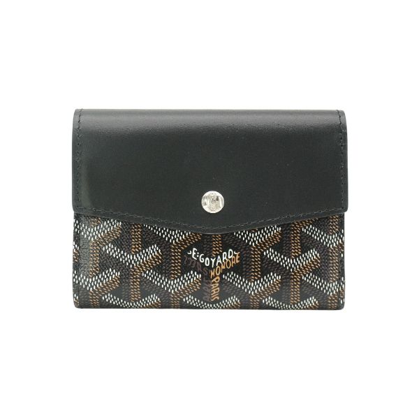圖片 Goyard 展示品 Saint Gabriel 帆布三折釦式短夾(黑)