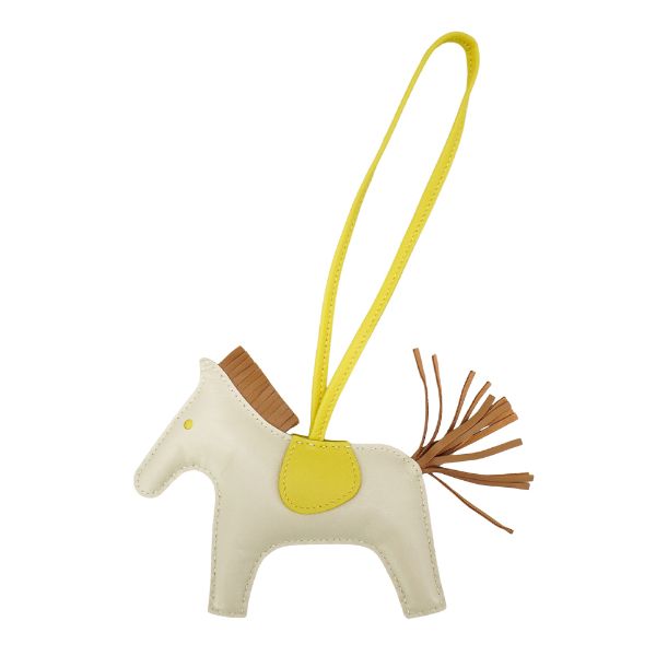 圖片 Hermes 展示品 Rodeo MM 小馬吊飾(米/黃/淺棕) 