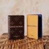 圖片 《在台現貨最低特價  最新》Louis Vuitton 壓花標誌牛皮男士 中性萬用錢包 橘色