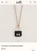 圖片 Hermes 18k玫瑰金黑玉康康項鍊