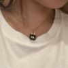 圖片 Hermes 18k玫瑰金黑玉康康項鍊