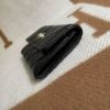 圖片 Chanel 黑金羊皮金屬logo信封卡包