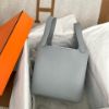 圖片 Hermes 木偶灰銀釦Picotin18