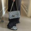 圖片 Chanel 高級灰金荔枝經典款cf