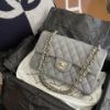 圖片 Chanel 高級灰金荔枝經典款cf