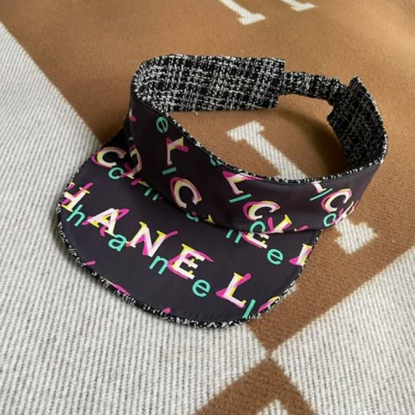 圖片 Chanel 毛呢針織雙面字母遮陽帽