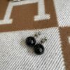 圖片 Chanel 黑色disco水鑽球球耳針