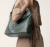 圖片 《我最便宜!全新正品》GOYARD 高雅德經典HOBO BAG系列印花防水帆布單肩購物包(綠色)