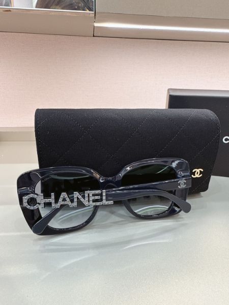 圖片 【現貨】麗睛眼鏡 Chanel【可刷卡分期】香奈兒 CH5422 藍灰色 太陽眼鏡 單身即地獄 宋智雅同款墨鏡 小香眼鏡