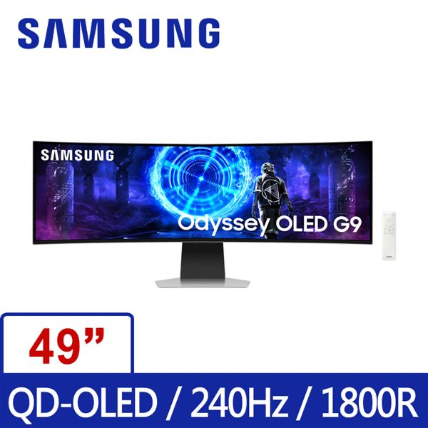 圖片 三星 SAMSUNG S49DG952SC Odyssey G9 5K240Hz0.03ms QD-OLED曲面聯網螢幕