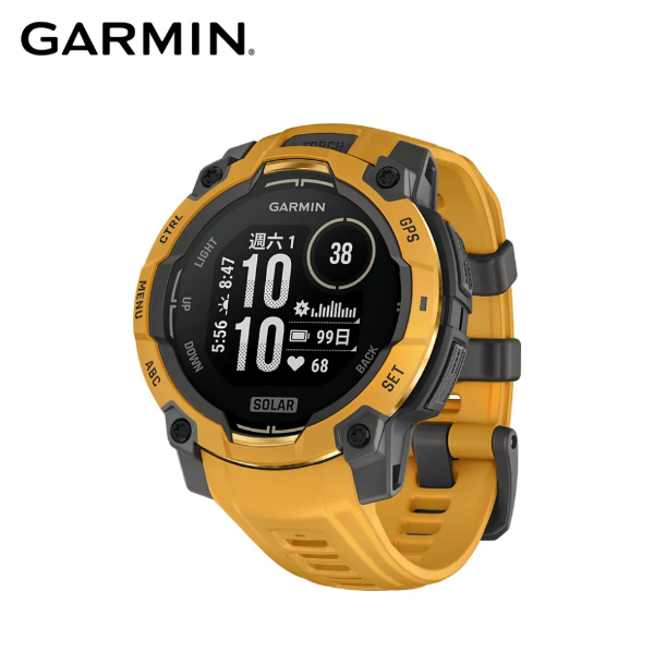圖片 GARMININSTINCT 3 Solar 本我系列 太陽能GPS腕錶 45mm 日耀黃